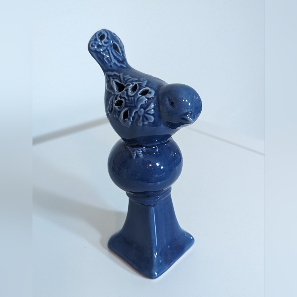 Blue bird ceramic decor
